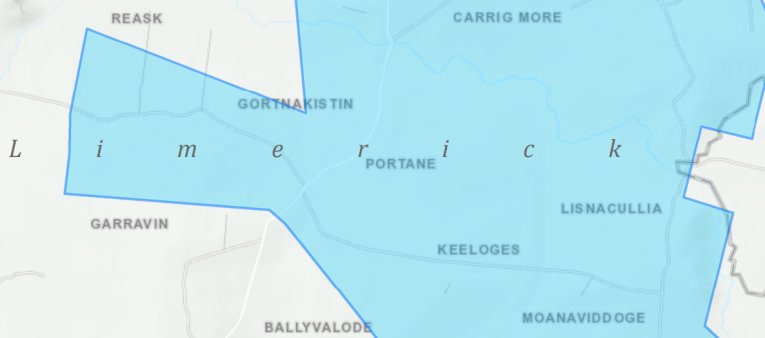 Click to view map of Carrigmore Water Supply