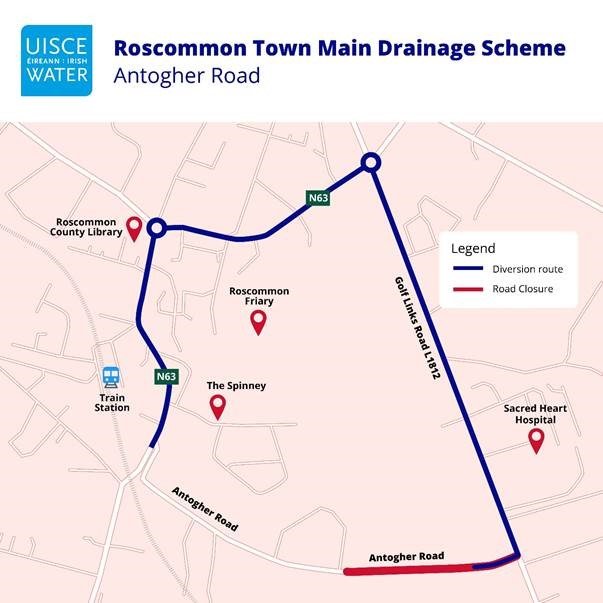 Roscommon Town Main Drainage Scheme - Antogher Road