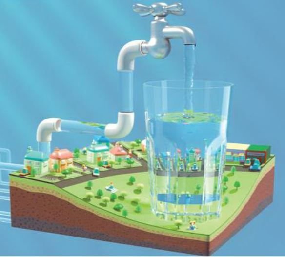 Water filling graphic