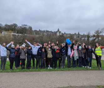 Cork and Waterford students tackle riverside rubbish with Green Schools and Uisce Éireann