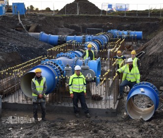 Uisce Éireann successfully completes connection of major new pipeline for North County Dublin