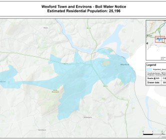 Boil Water Notice lifted for customers supplied by Wexford Town Public Water Supply