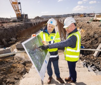 Uisce Éireann welcomes Minister for Health, Stephen Donnelly, TD to landmark wastewater project in Arklow