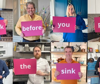 Celebrity chefs and well-known personalities encourage you to ‘Rethink the Sink’ this Easter