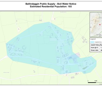 Boil Water Notice lifted for Ballindaggin Public Water Supply