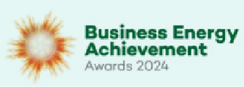 Logo of 'Business Energy Achievement' 2024 award.