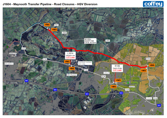 J1604 - Road Closures - HGV Diversion