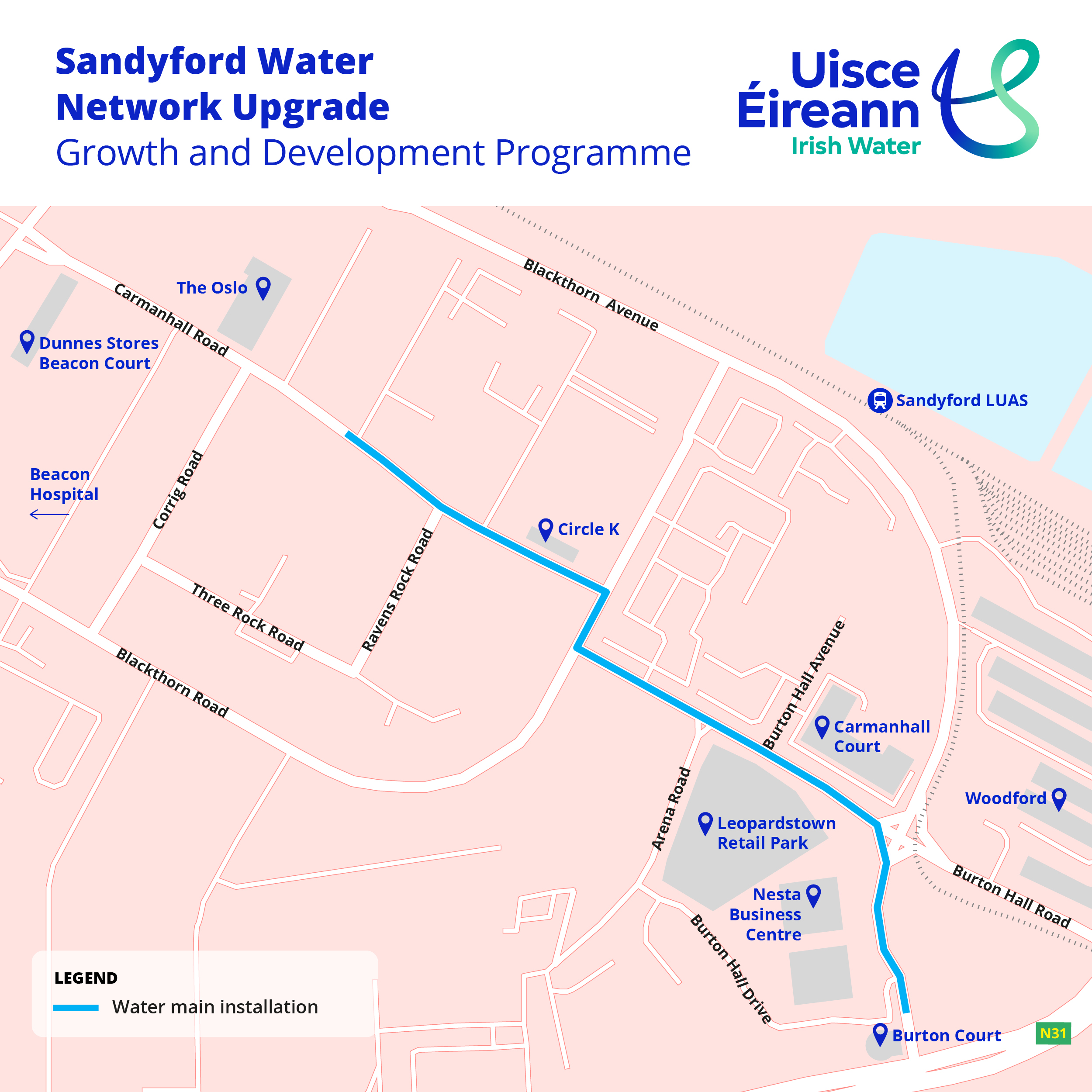 Sandyford Water Network Upgrade