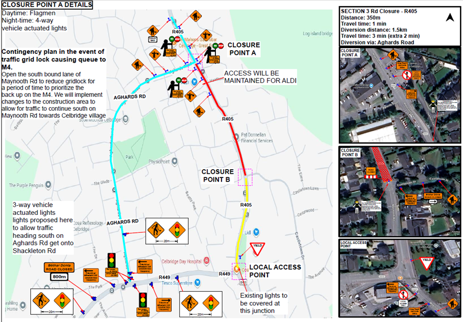 Crodaun road closure