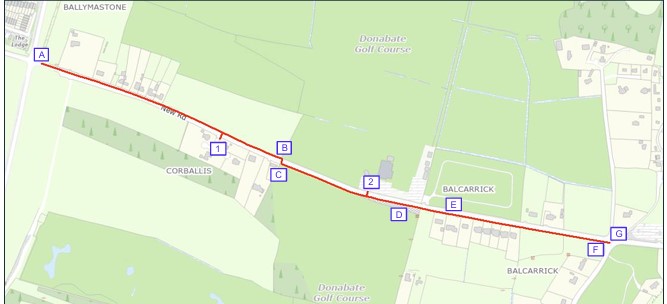 New Road, Donabate LRP works map