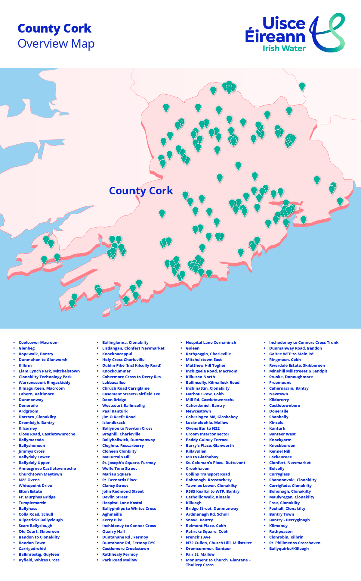 County Cork overview map