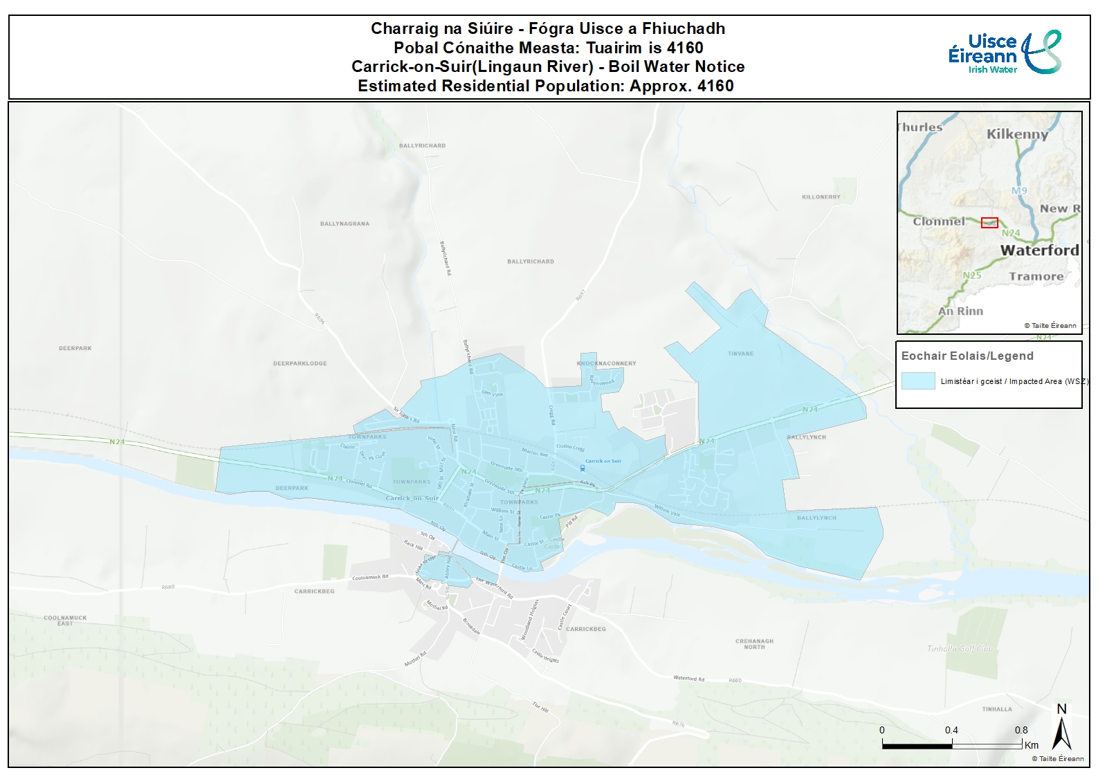 Impacted Area Carrick on Suir Linguan