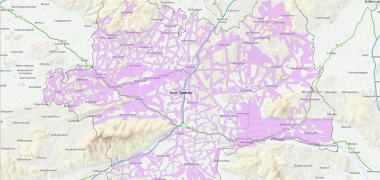 A map of the affected areas within South Tipperary for conservation order