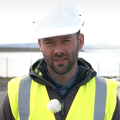 Portrait of Darren O'Leary wearing an Uisce Éireann uniform