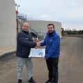 Szymon was presented with his Award by Darragh Martin, UÉ.