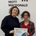 Ana was presented with her Award by Veronica Harrington, UÉ