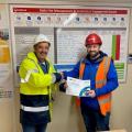 John was presented with his Award on site by Paul Harney, UÉ.