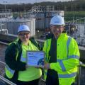 Margaret Conway from Murphy Ireland being awarded