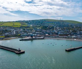 Aerial view of Wicklow town