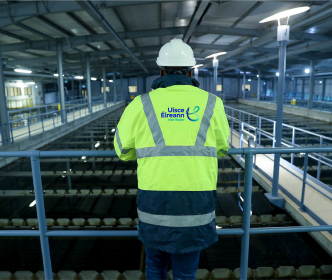 Uisce Éireann engineer in a treatment plant
