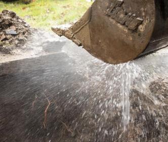 Burst water main
