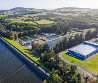 Arial view of the Vartry Water Treatment Plant
