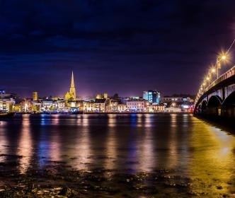 Wexford city during nighttime